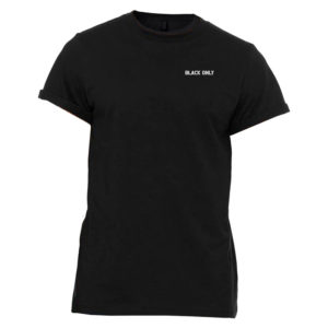 Afropunk - Official Merch Shop - T-Shirts - Black Only Small Print Rolled Cuff Tee